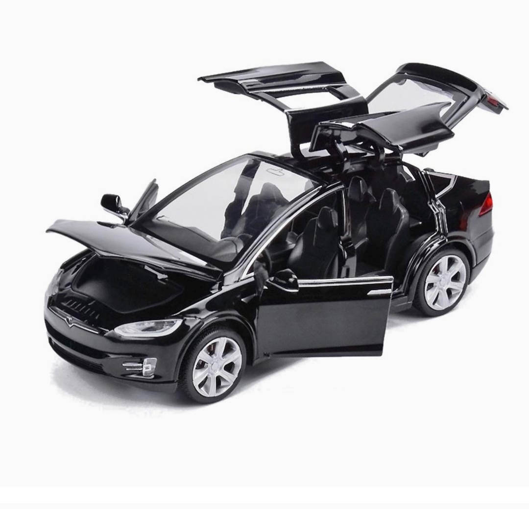 Jeux et loisirs :: EisEyen Tesla modèle éclairé portes ouvertes voiture  jouet pour enfants